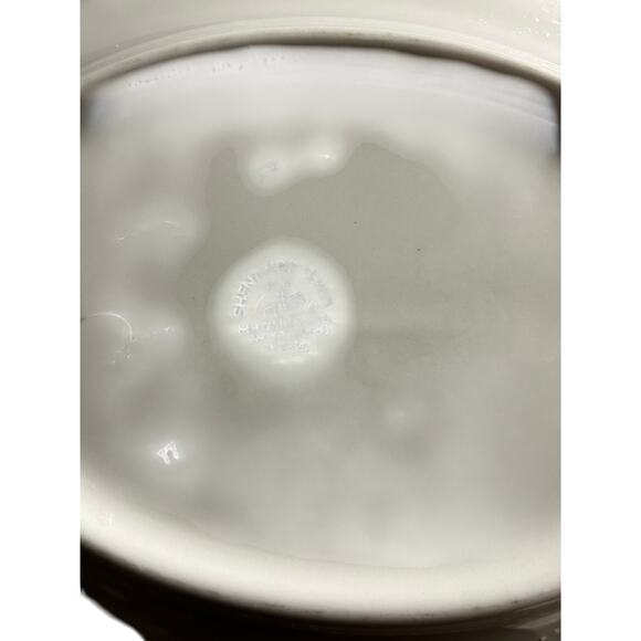 Shenango China Oval Dish Carlton Pattern Oval Plate Small Platter C-42 maroon - Picture 4 of 4